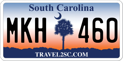 SC license plate MKH460
