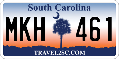 SC license plate MKH461