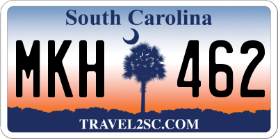 SC license plate MKH462