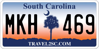 SC license plate MKH469