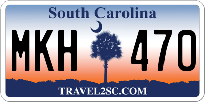 SC license plate MKH470