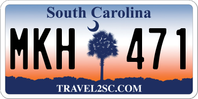 SC license plate MKH471