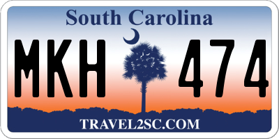 SC license plate MKH474