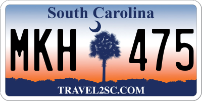 SC license plate MKH475