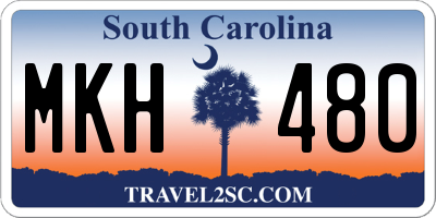 SC license plate MKH480