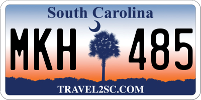 SC license plate MKH485