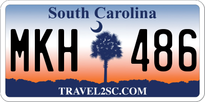 SC license plate MKH486