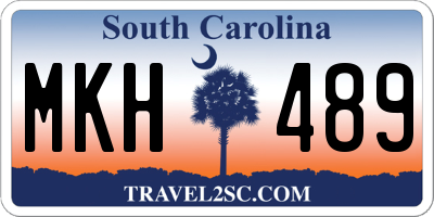 SC license plate MKH489