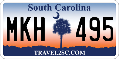 SC license plate MKH495