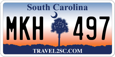SC license plate MKH497