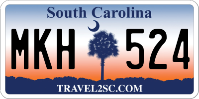 SC license plate MKH524