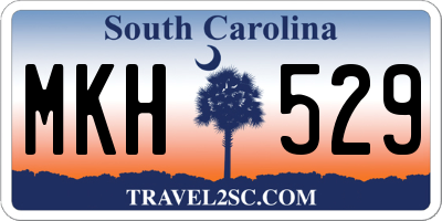 SC license plate MKH529