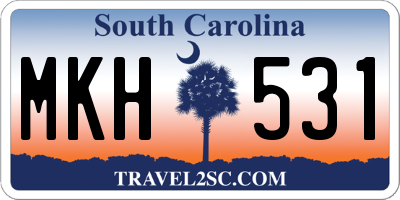 SC license plate MKH531