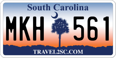SC license plate MKH561