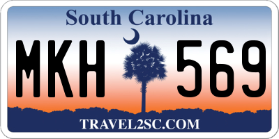 SC license plate MKH569