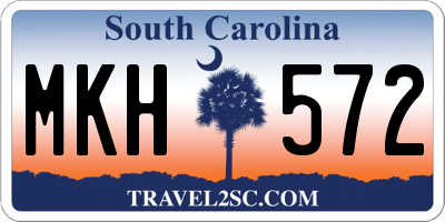 SC license plate MKH572
