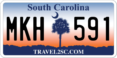 SC license plate MKH591