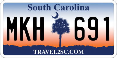 SC license plate MKH691