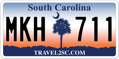 SC license plate MKH711