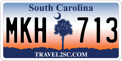 SC license plate MKH713