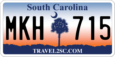 SC license plate MKH715