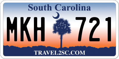 SC license plate MKH721