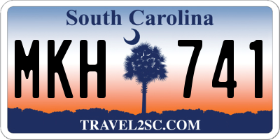 SC license plate MKH741