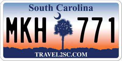 SC license plate MKH771