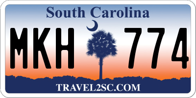 SC license plate MKH774
