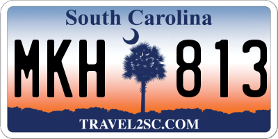 SC license plate MKH813