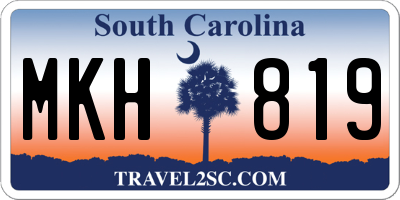 SC license plate MKH819