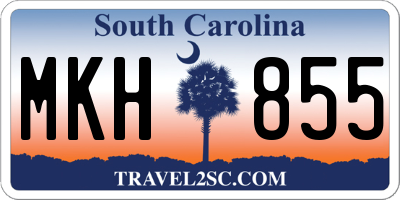 SC license plate MKH855
