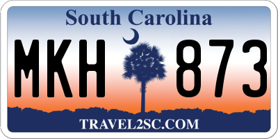 SC license plate MKH873