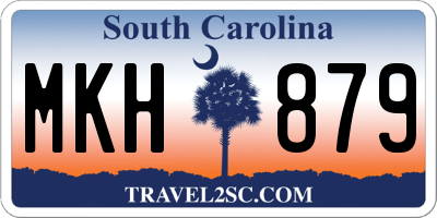 SC license plate MKH879
