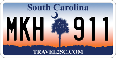 SC license plate MKH911