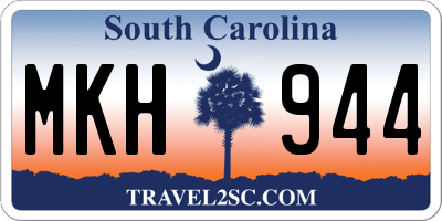 SC license plate MKH944
