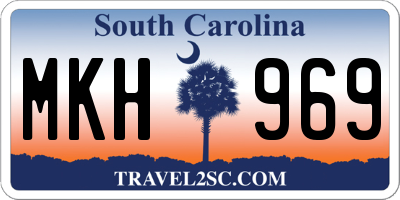 SC license plate MKH969