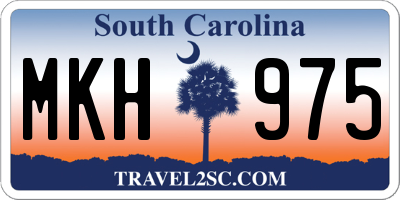 SC license plate MKH975