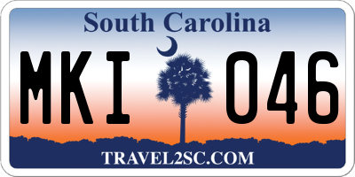 SC license plate MKI046