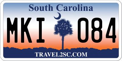 SC license plate MKI084