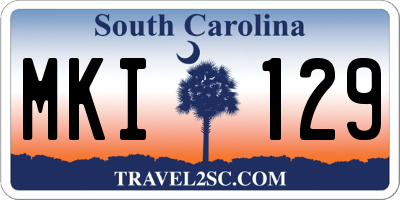 SC license plate MKI129