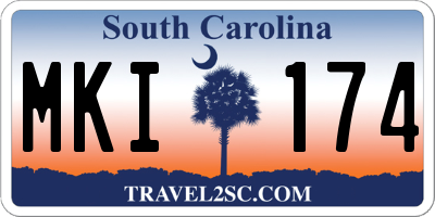 SC license plate MKI174