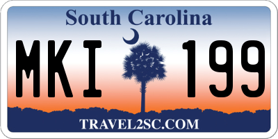 SC license plate MKI199