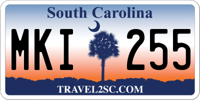 SC license plate MKI255