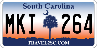 SC license plate MKI264