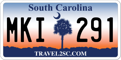 SC license plate MKI291