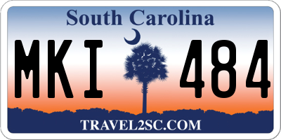 SC license plate MKI484