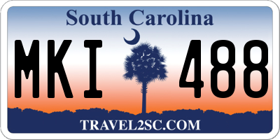 SC license plate MKI488