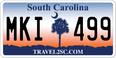 SC license plate MKI499