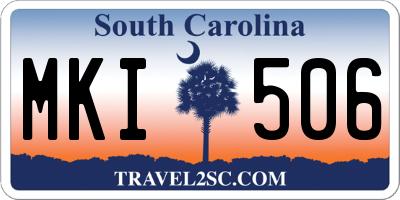 SC license plate MKI506